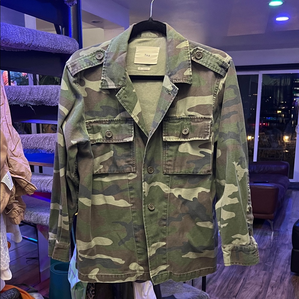 TNA Green Camouflage Military Jacket